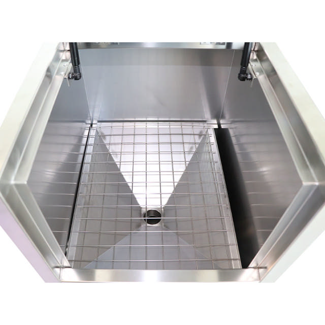 Mały pojemnik na odpady lakiernicze – z jednym pojemnikiem odpływowym do utylizacji farby