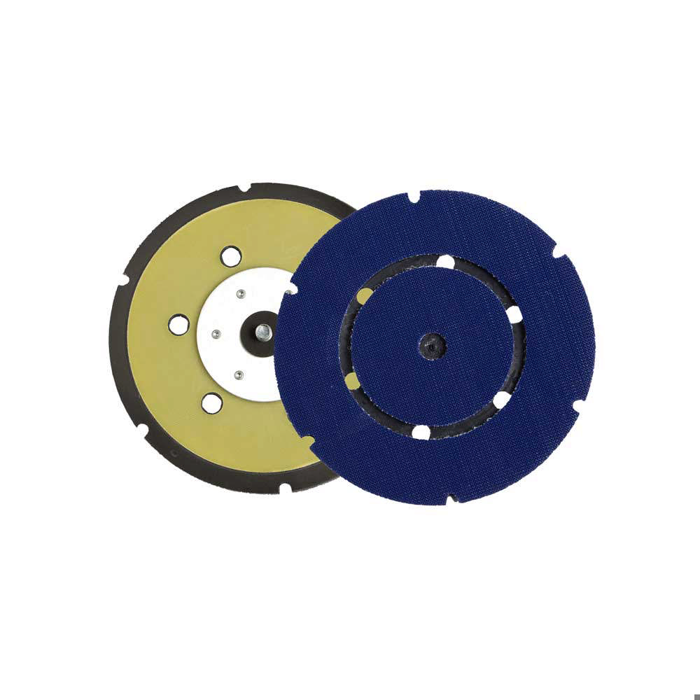 Plato lijadora (base tejido) duro 150 mm 6 + 1 agujeros