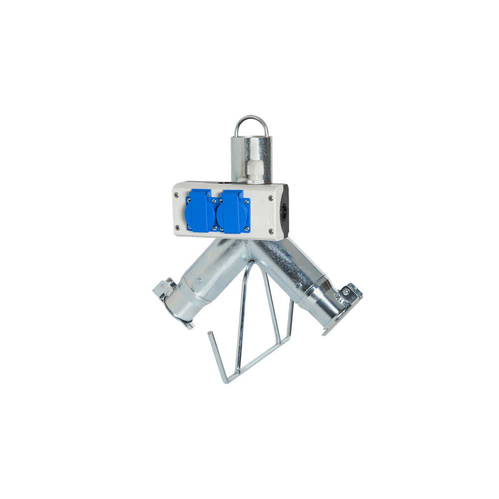 Doppelanschluss mit Steckdosen und Druckluftkupplungen*