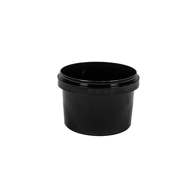 GAD 00500 - Vaso plástico negro para pintura con tapa - 500ml -312 udes.