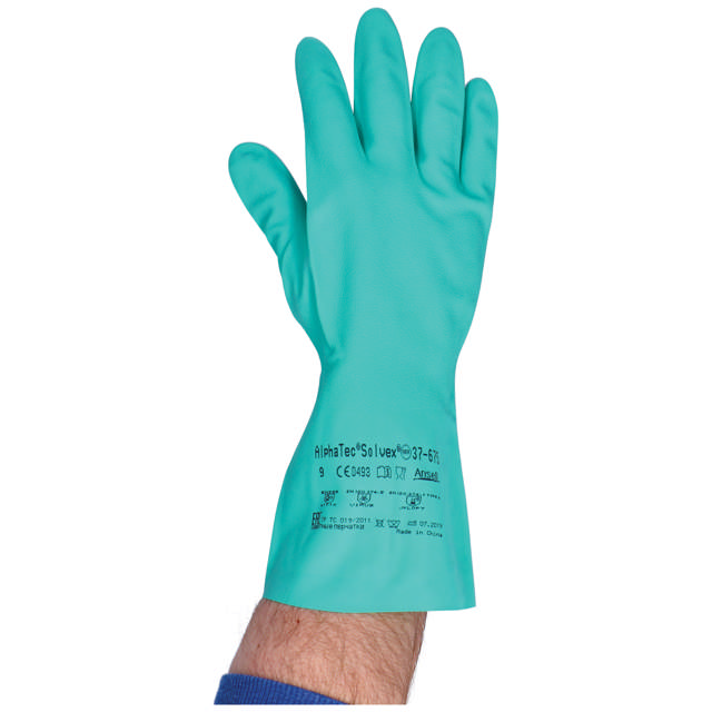 GLC 09 - Guantes de nitrilo verde L - 12 pares