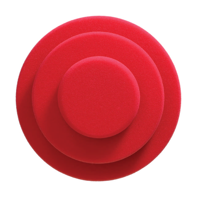 POP 308 - Rotes Schaumpad 'hart' 80/25mm - 5stk.