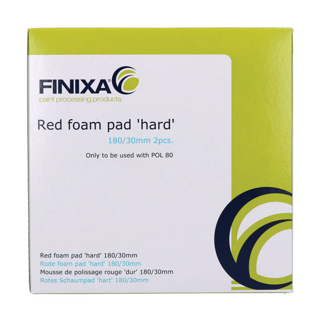 POP 308 - Rotes Schaumpad 'hart' 80/25mm - 5stk.