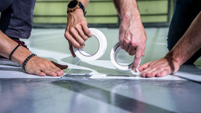 CPT 50 - Spuitcabinebeschermtape wit 50mm x 50m 24 rollen