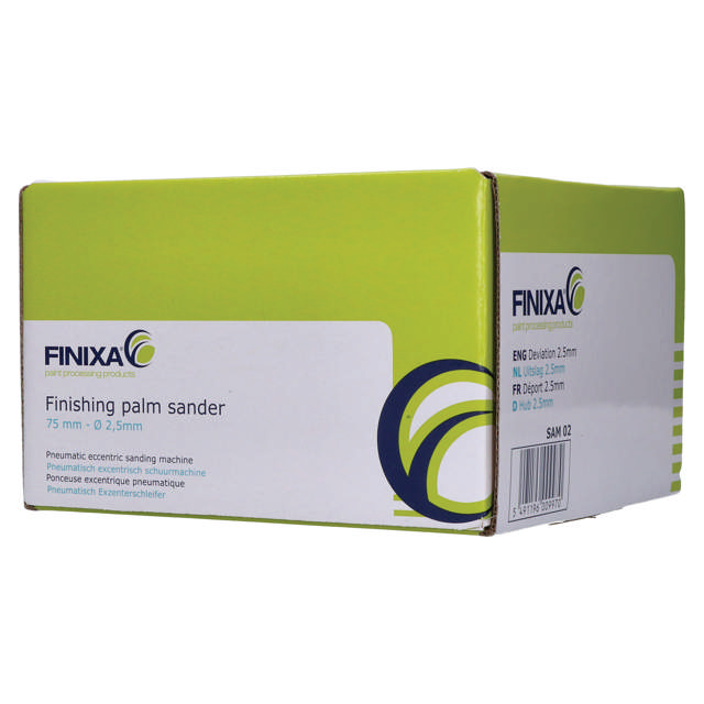 SAM 02 - Pneum. excentr. schuurmachine Ø75mm - 2.5mm uitslag