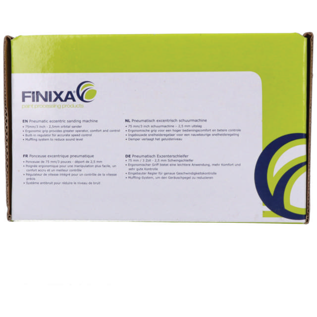 SAM 02 - Pneum. excentr. schuurmachine Ø75mm - 2.5mm uitslag