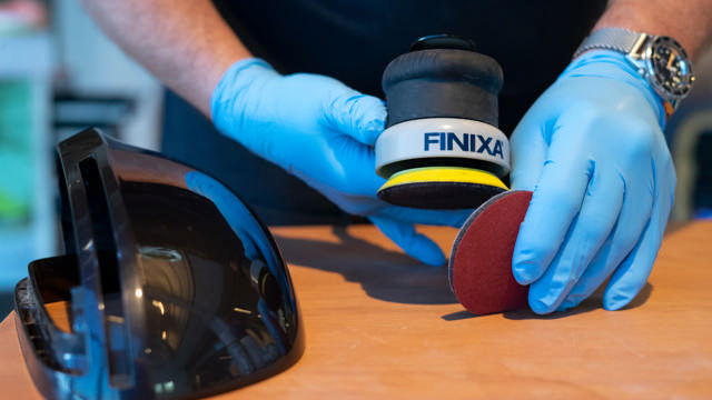 SAM 02 - Pneum. excentr. schuurmachine Ø75mm - 2.5mm uitslag