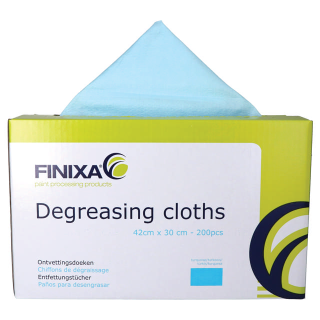 SOF 20 - Chiffons de dégraissage turquoises 42 x 30cm  200p.