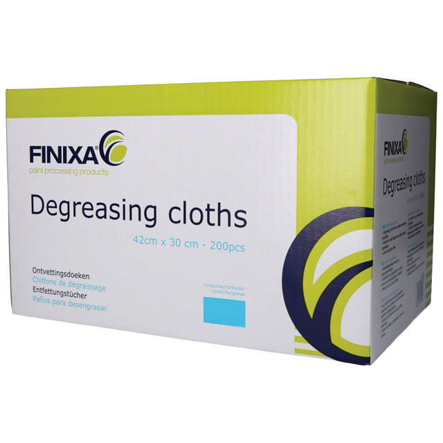 SOF 20 - Chiffons de dégraissage turquoises 42 x 30cm  200p.