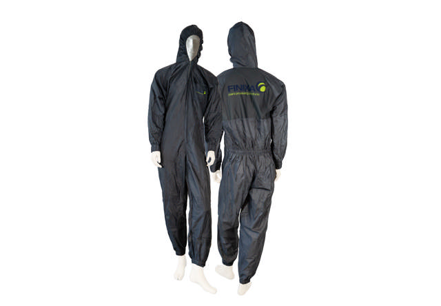 SOG 09 - Polyester Lackieroverall grau mit Knieschutz L