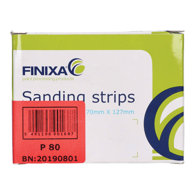 SPSA 0240 - Schleifstreifen-Papier-70x125mm 8 Löcher P240 100st.