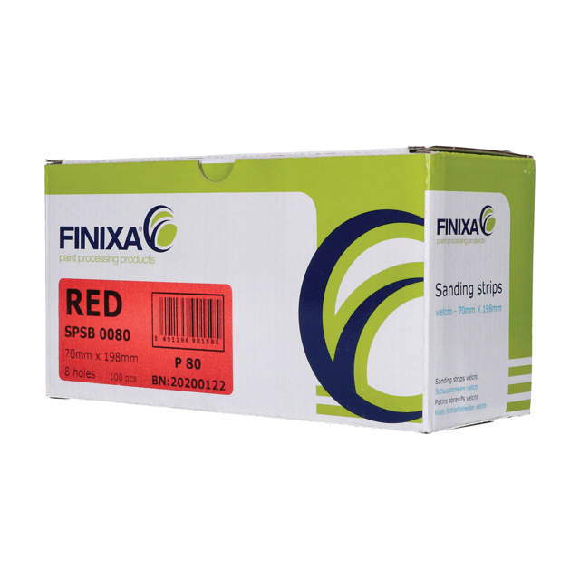 SPSB 0180 - Schleifstreifen-Papier-70x198mm 8 Löcher P180 100st.