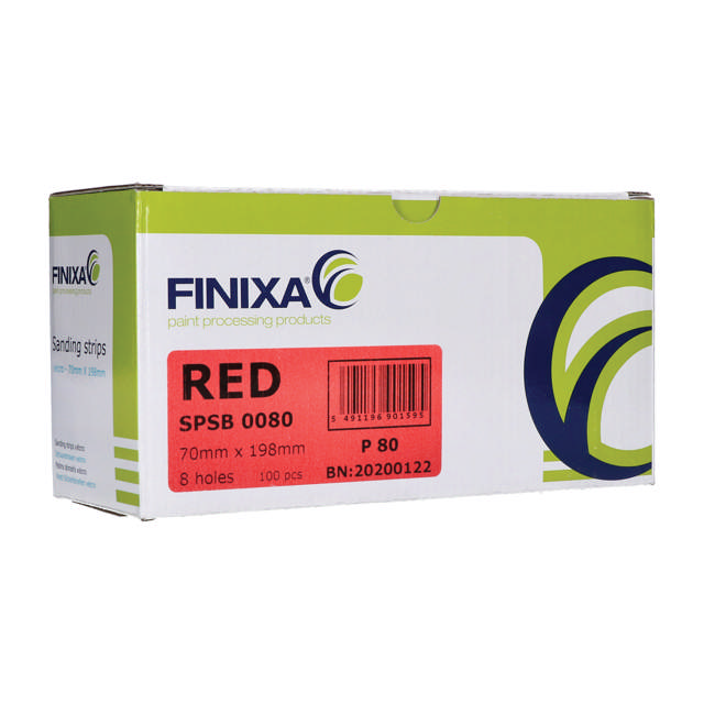 SPSB 0180 - Schleifstreifen-Papier-70x198mm 8 Löcher P180 100st.