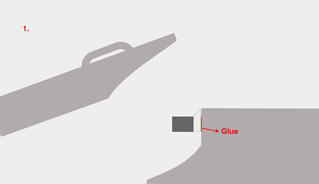 Diagonale Maskeerkleefstrip