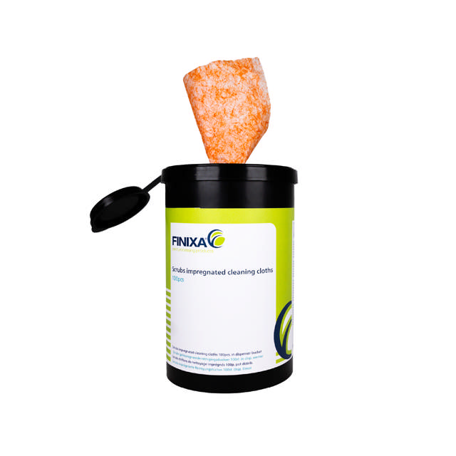 SCR 100 - Scrubs chiffons de nettoyage imprégnés 100p. pot distrib.