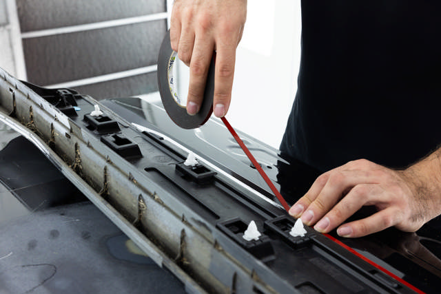 DZB 25 - Cinta de doble cara roja 25 mm x 10m