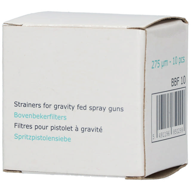 BBF 10 - Fltro pistolas de gravedad 275 µm (10 udes.)