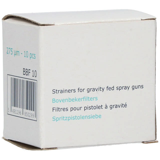 BBF 10 - Fltro pistolas de gravedad 275 µm (10 udes.)