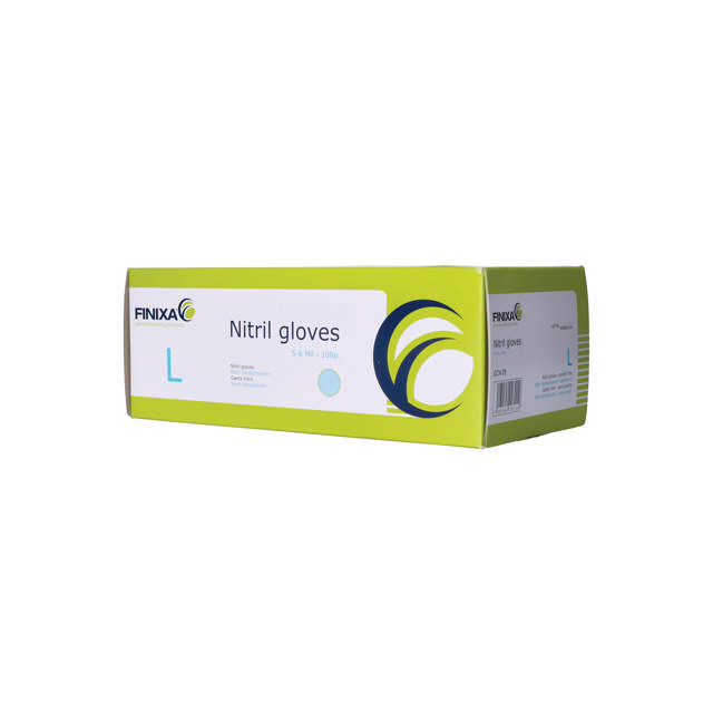 GCN 09 - Nitril Einweghandschuhe blau - L 100st.