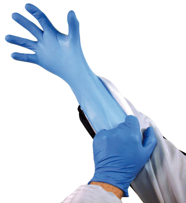 GCN 09 - Nitril Einweghandschuhe blau - L 100st.