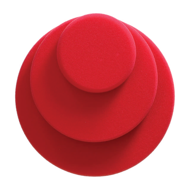 POP 308 - Rotes Schaumpad 'hart' 80/25mm - 5stk.