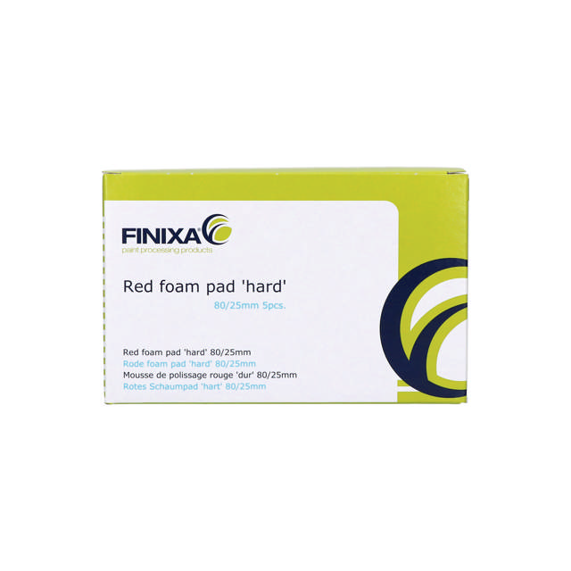 POP 308 - Rotes Schaumpad 'hart' 80/25mm - 5stk.