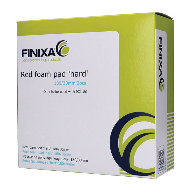 POP 308 - Rotes Schaumpad 'hart' 80/25mm - 5stk.