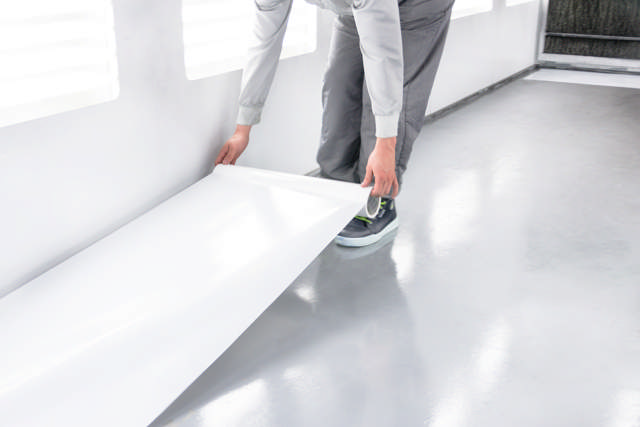 PRF 1200 - Selbstklebende Schutzfolie - weiss - 120cm x 25m