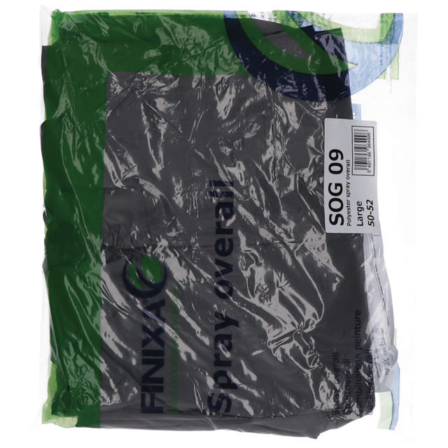 SOG 09 - Polyester Lackieroverall grau mit Knieschutz L