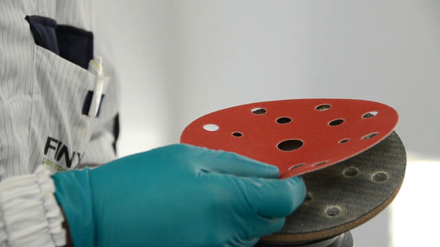 SPDA 0360 - Rot Klett-Schleifscheiben Ø150mm 15 Löcher P360 100st.