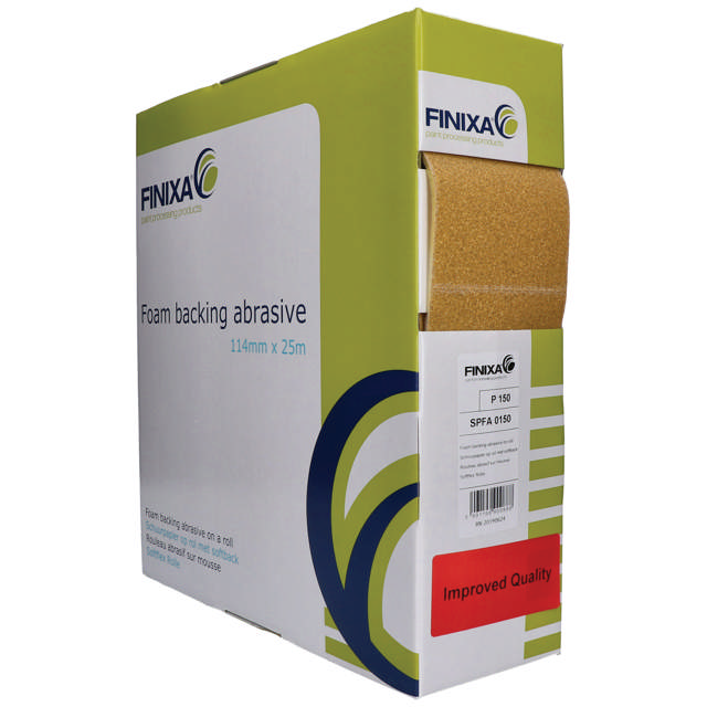 SPFA 0800 - Rollo de lija foam 114mm x 25m P800