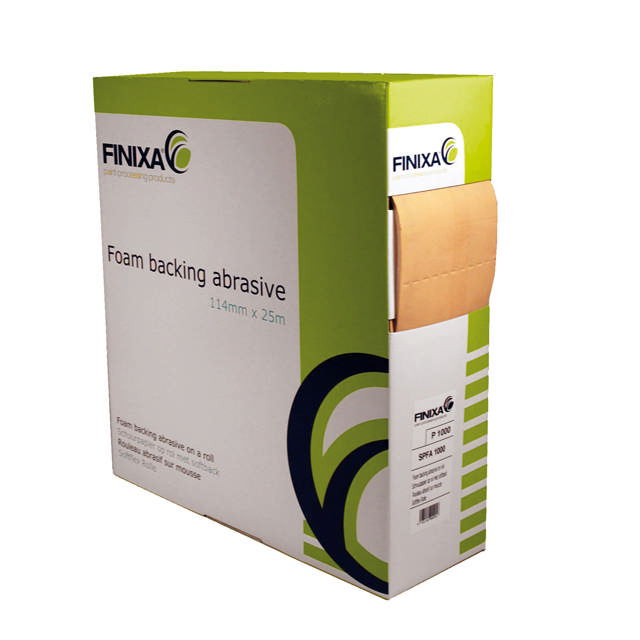 SPFA 0800 - Rollo de lija foam 114mm x 25m P800