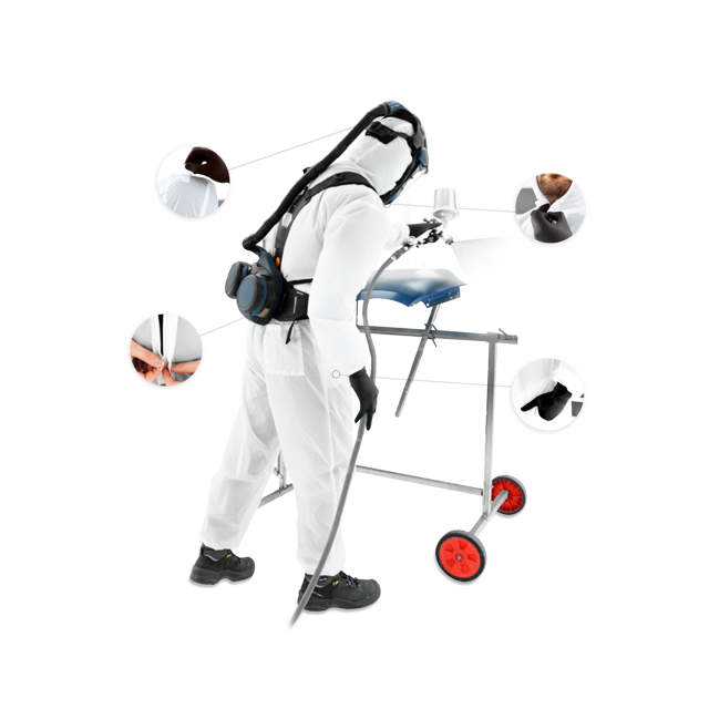 Combinaison de peinture en nylon avec revêtement PU - Cat III, Type 6